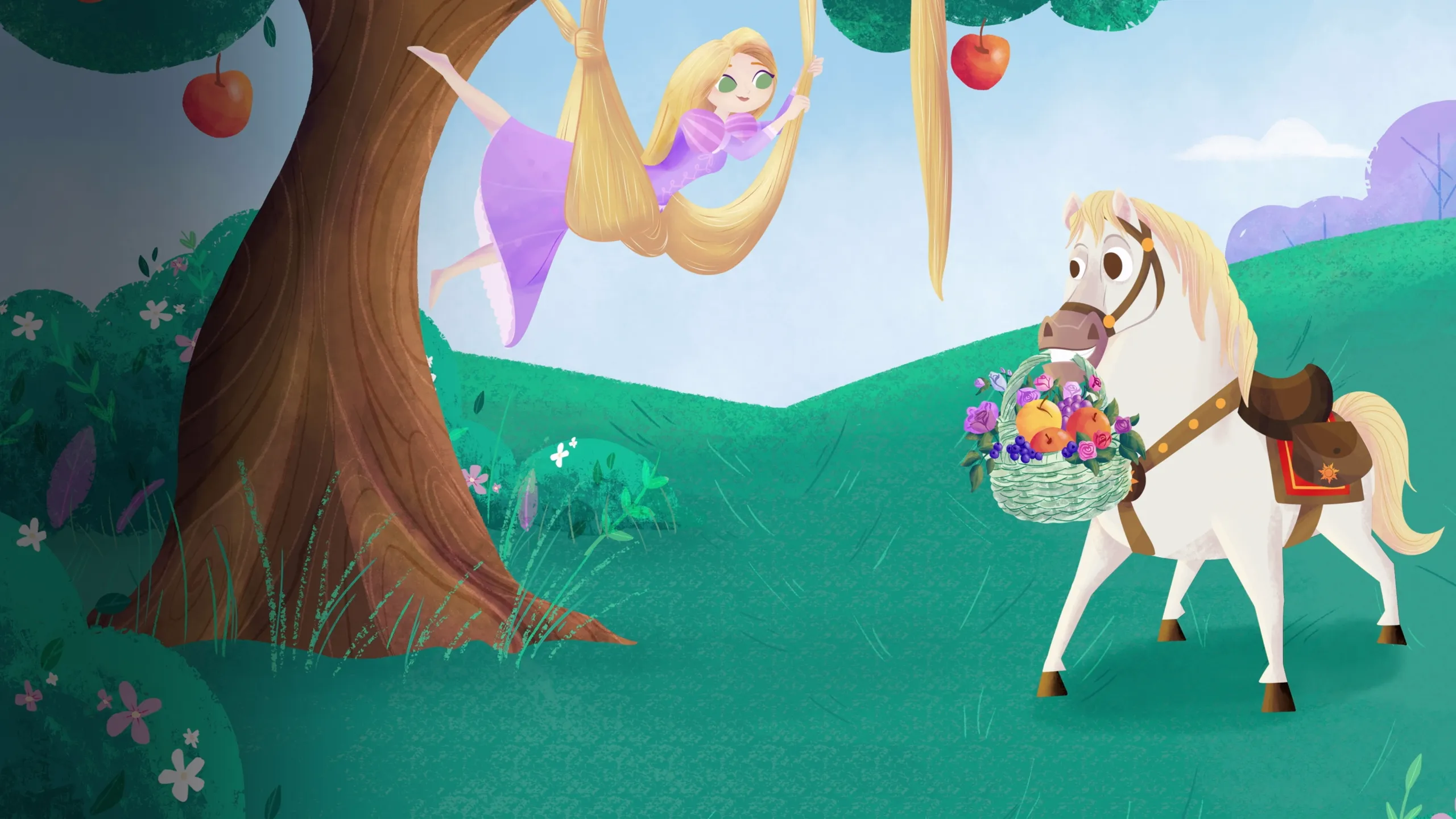 Rapunzel & Maximus's First Day of Spring!