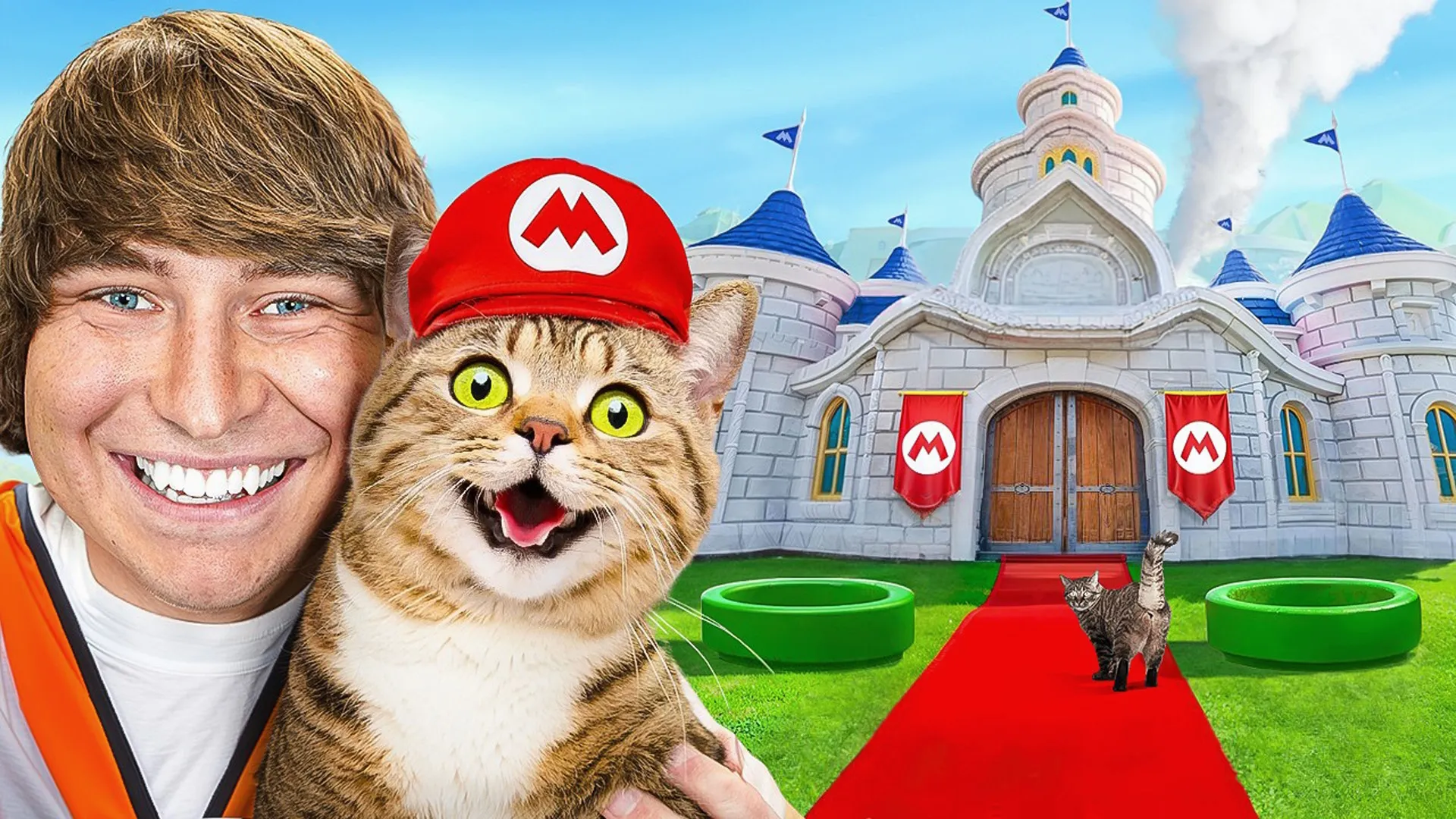 thumbnail - S1:E8 Matthew Beem Builds a Super Mario Castle for His Cat!