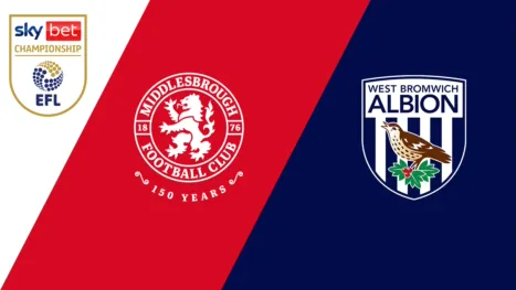 thumbnail - Middlesbrough vs. West Bromwich Albion