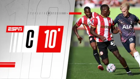 thumbnail - Compacto | Premier League | Brentford x Tottenham Hotspur - 10 min