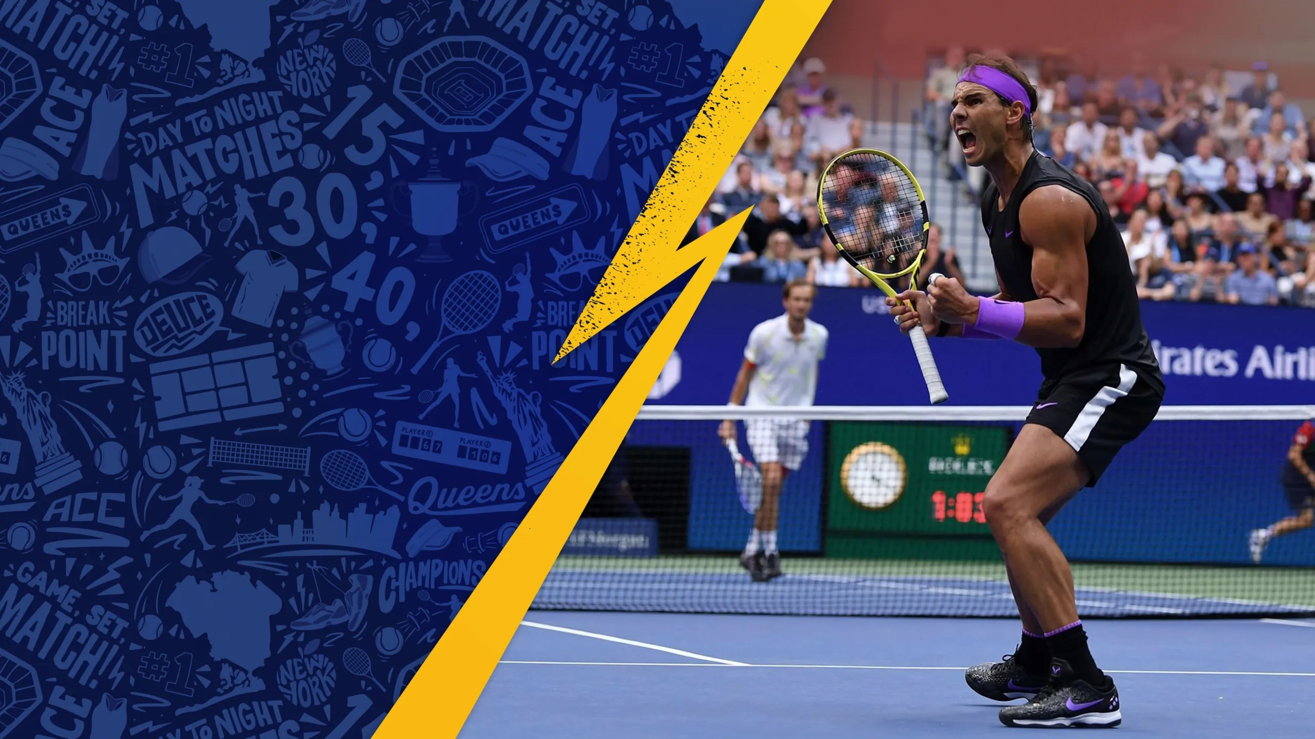 2019 Men's Final: R. Nadal vs. D. Medvedev