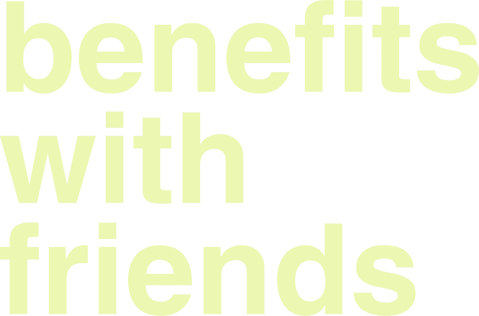 Benefits with Friends