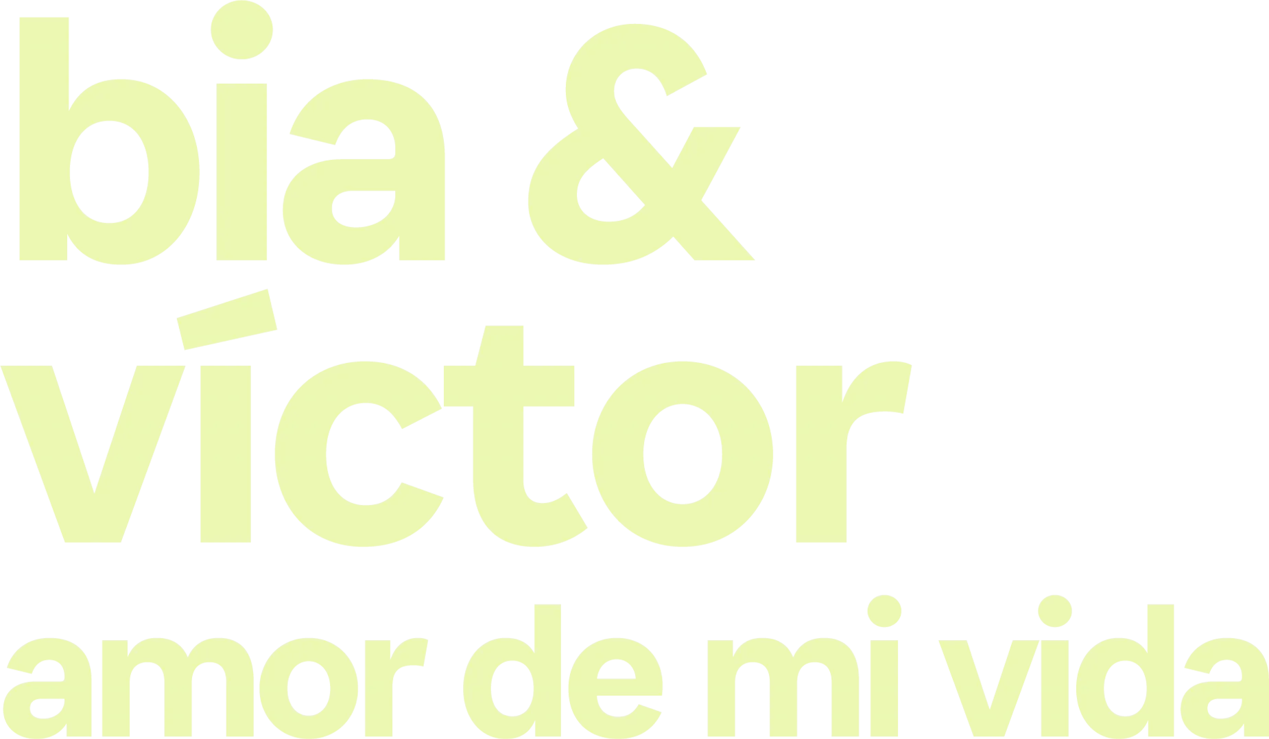 Bia & Víctor: Amor de mi vida