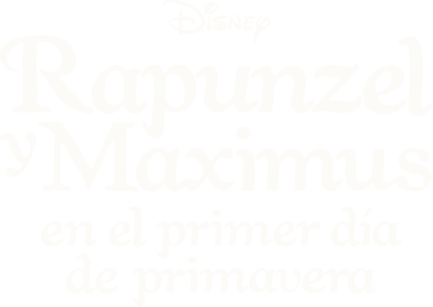 Rapunzel y Maximus en el primer día de primavera