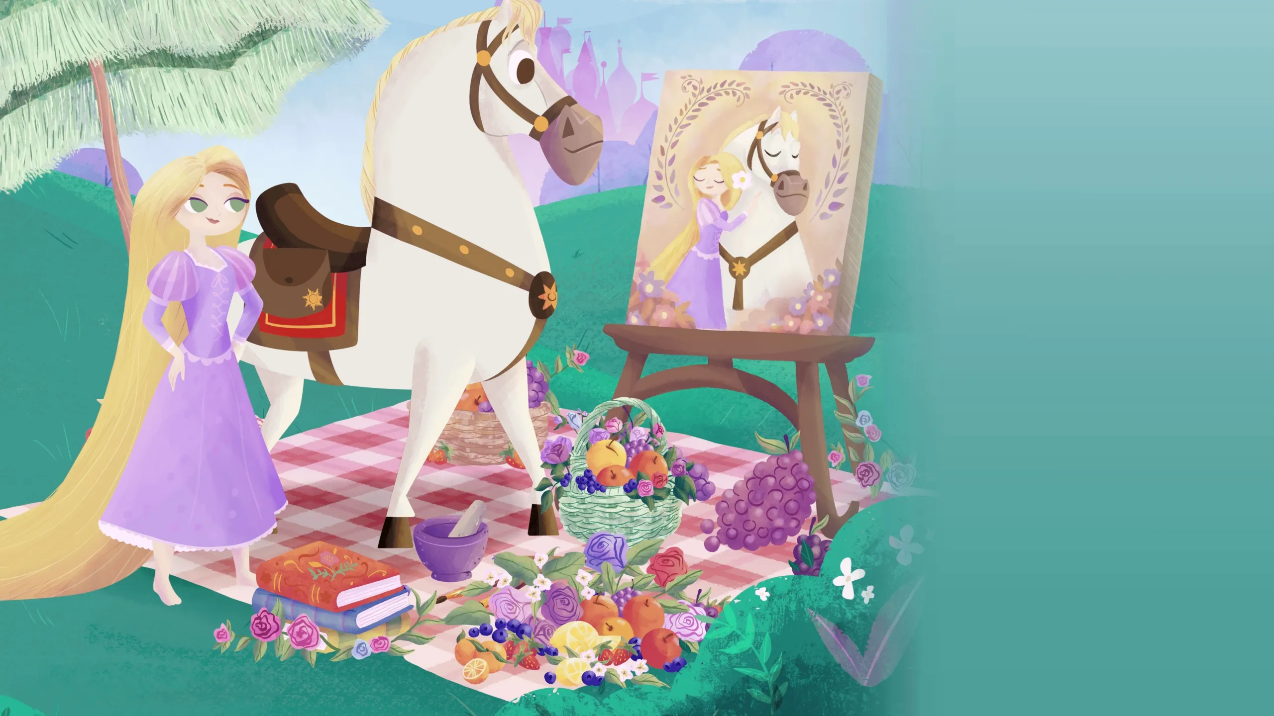 ‪Rapunzel & Maximus's First Day of Spring!‬