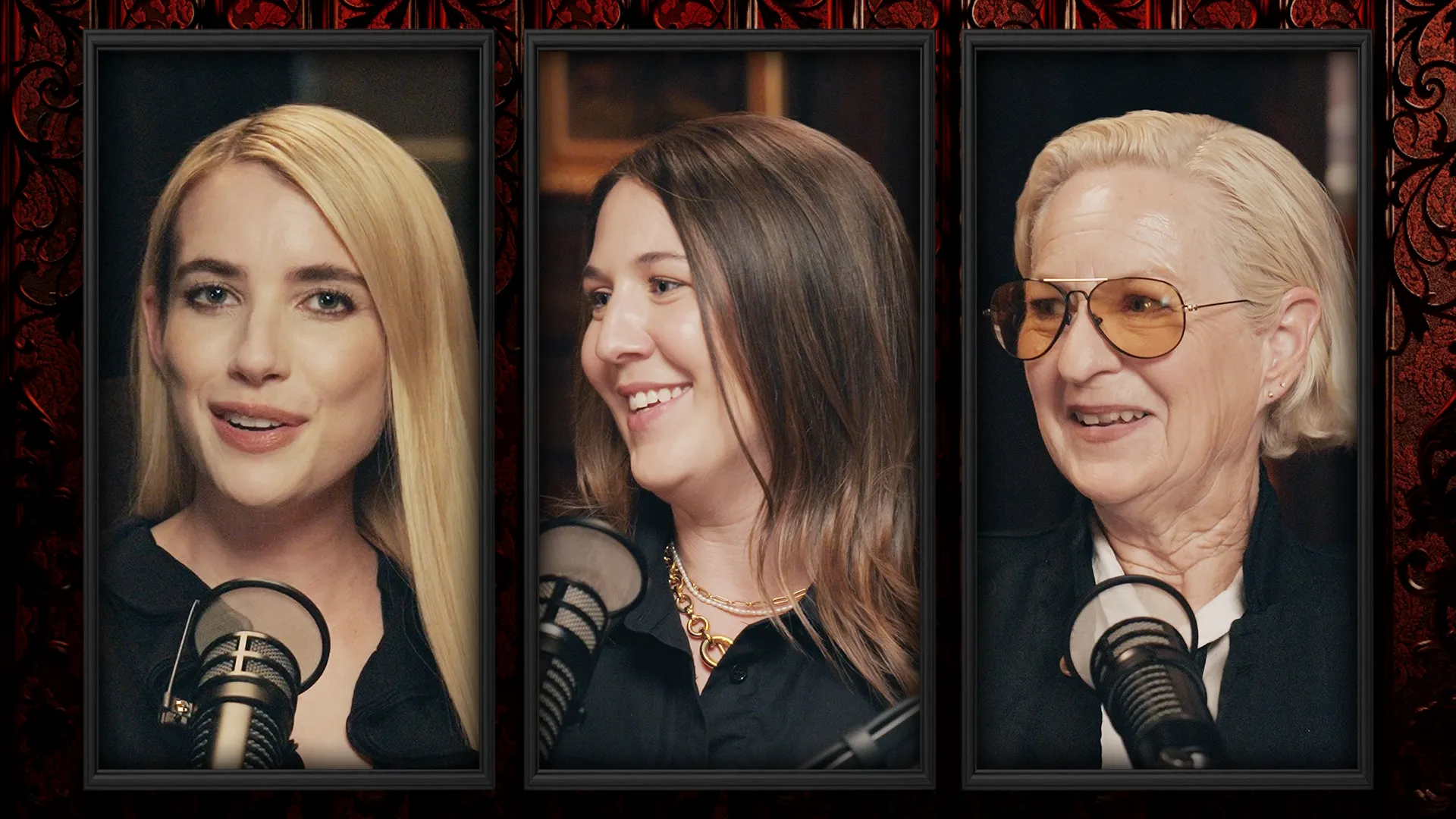 thumbnail - 13: A3 AHS: 13 Official Podcast Episode 3: Emma Roberts, Lou Eyrich, and Catherine Crabtree