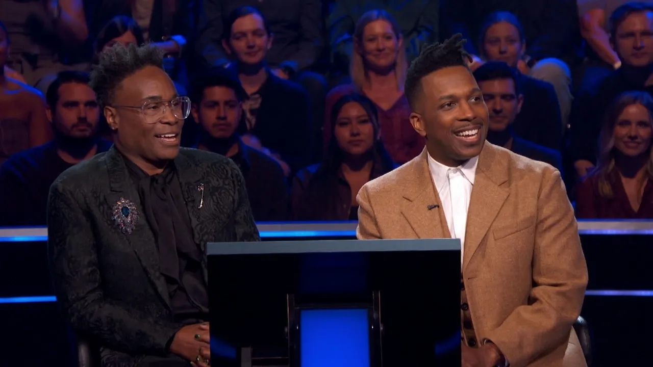 thumbnail - S5:E7 In the Hot Seat: Billy Porter & Leslie Odom Jr.; Timothy Simons & Jackie Tohn