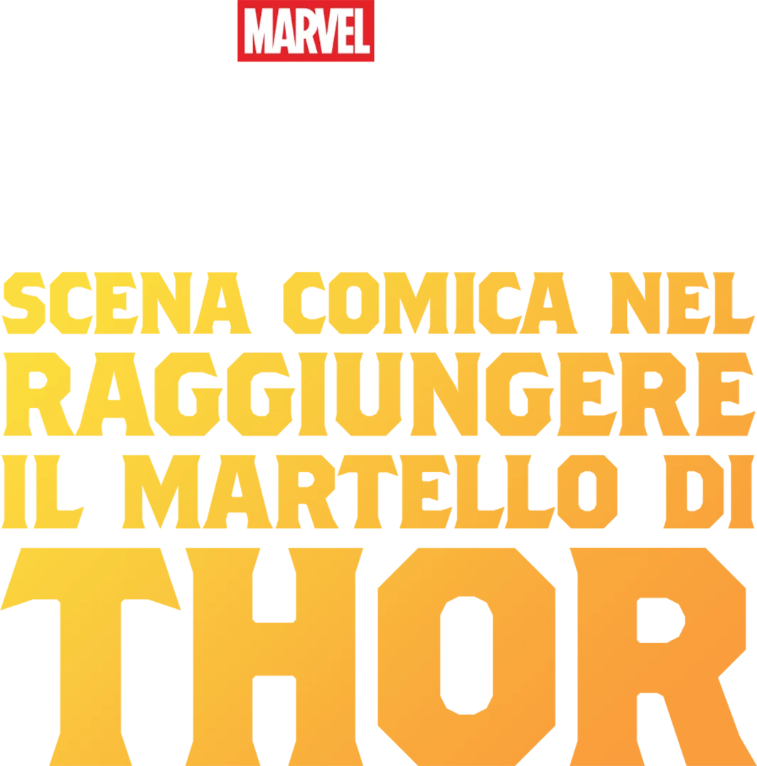 Scena comica nel raggiungere il Martello di Thor