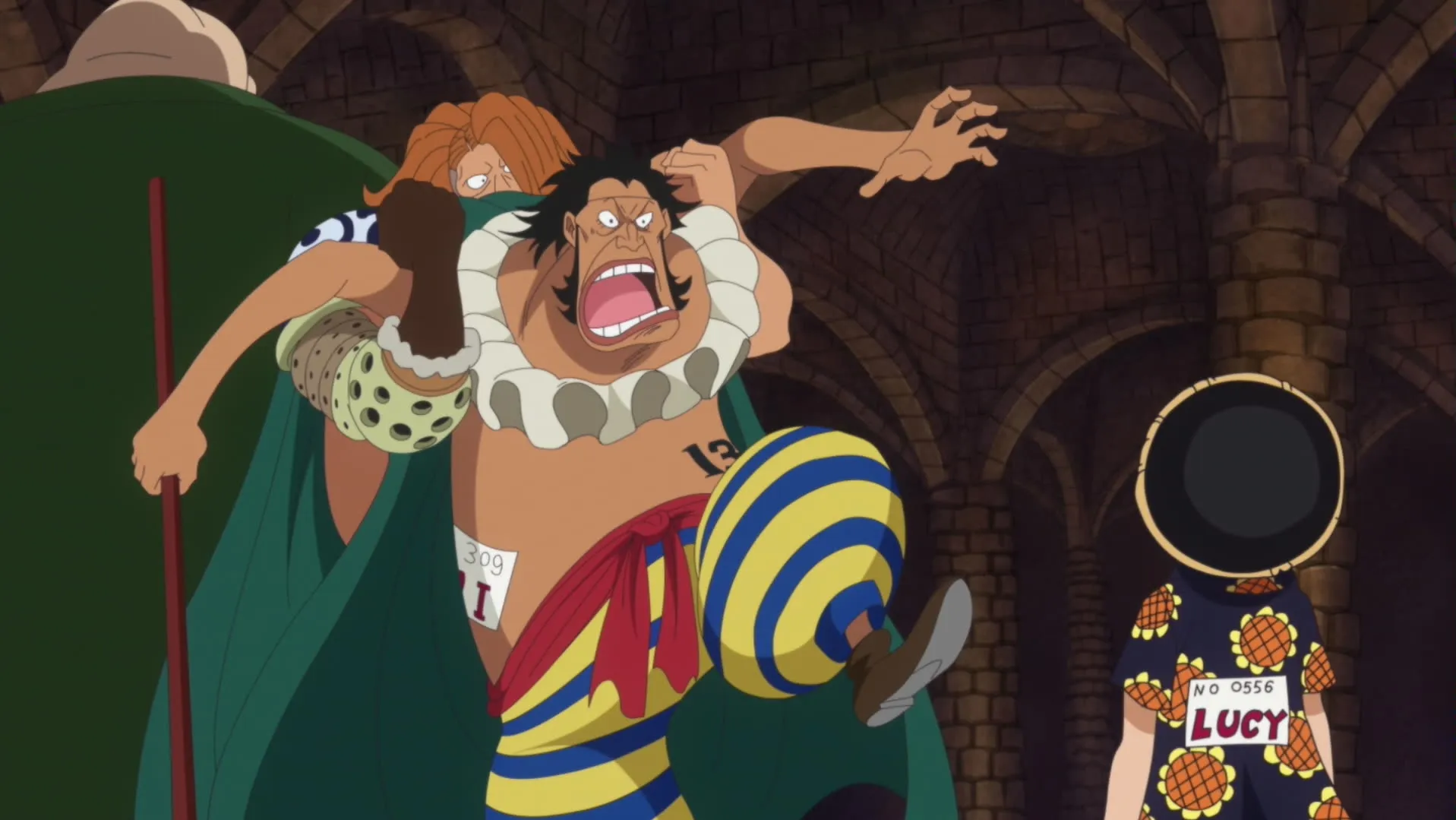 thumbnail - Dressrosa: E633 (Dub) A Formidable, Unknown Warrior! Here Comes Lucy!