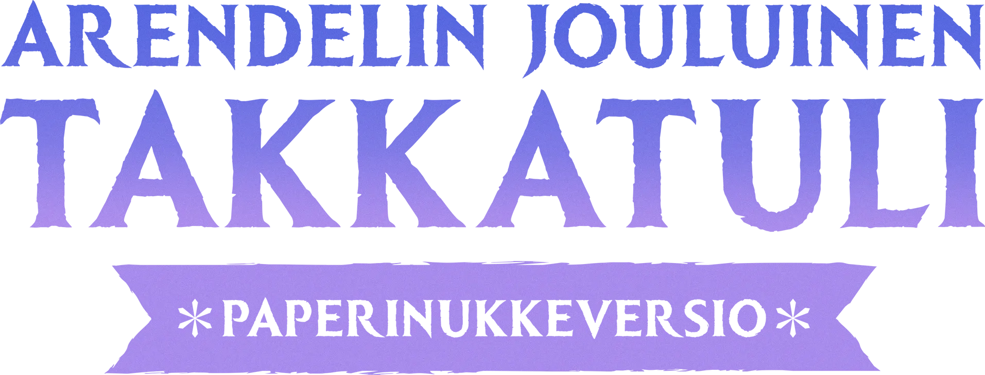 Arendelin jouluinen takkatuli: Paperinukkeversio
