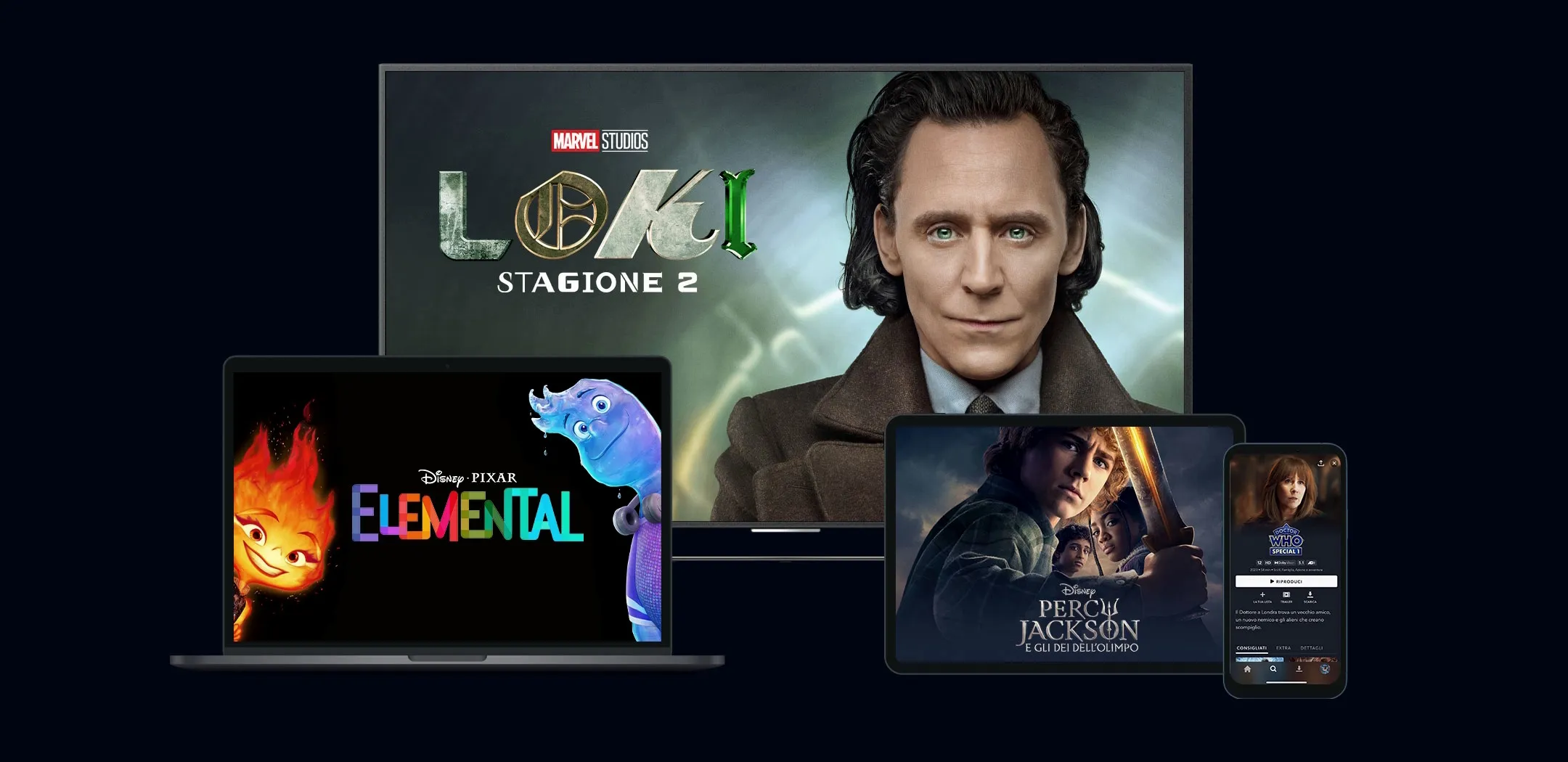 Show Disney+ visualizzati su diversi dispositivi
