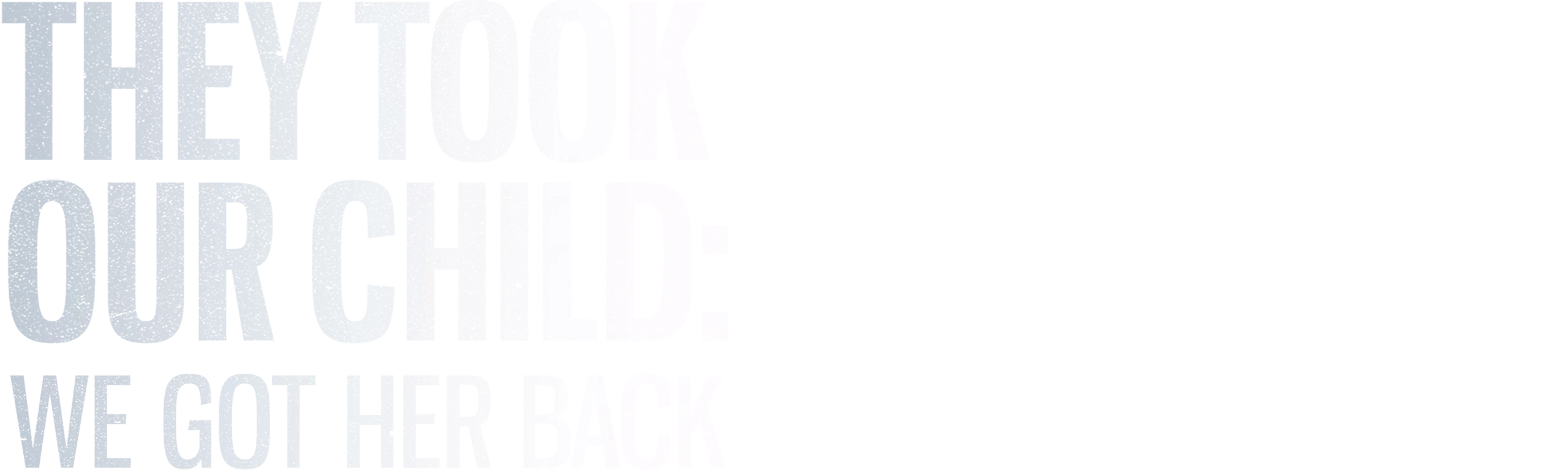 They Took Our Child: We Got Her Back