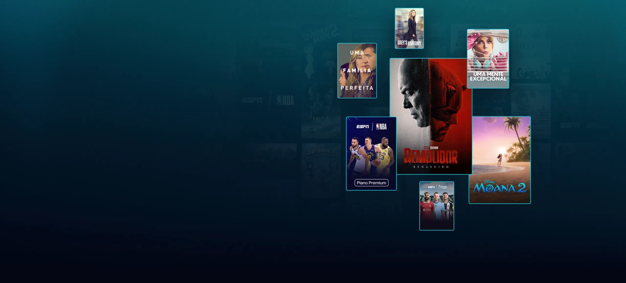 Tudo isso e muito mais agora disponível em streaming.