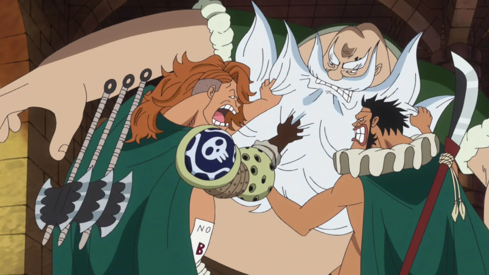 thumbnail - Dressrosa: E637 (Dub) Big Names Duke It Out! The Heated Block B Battle!