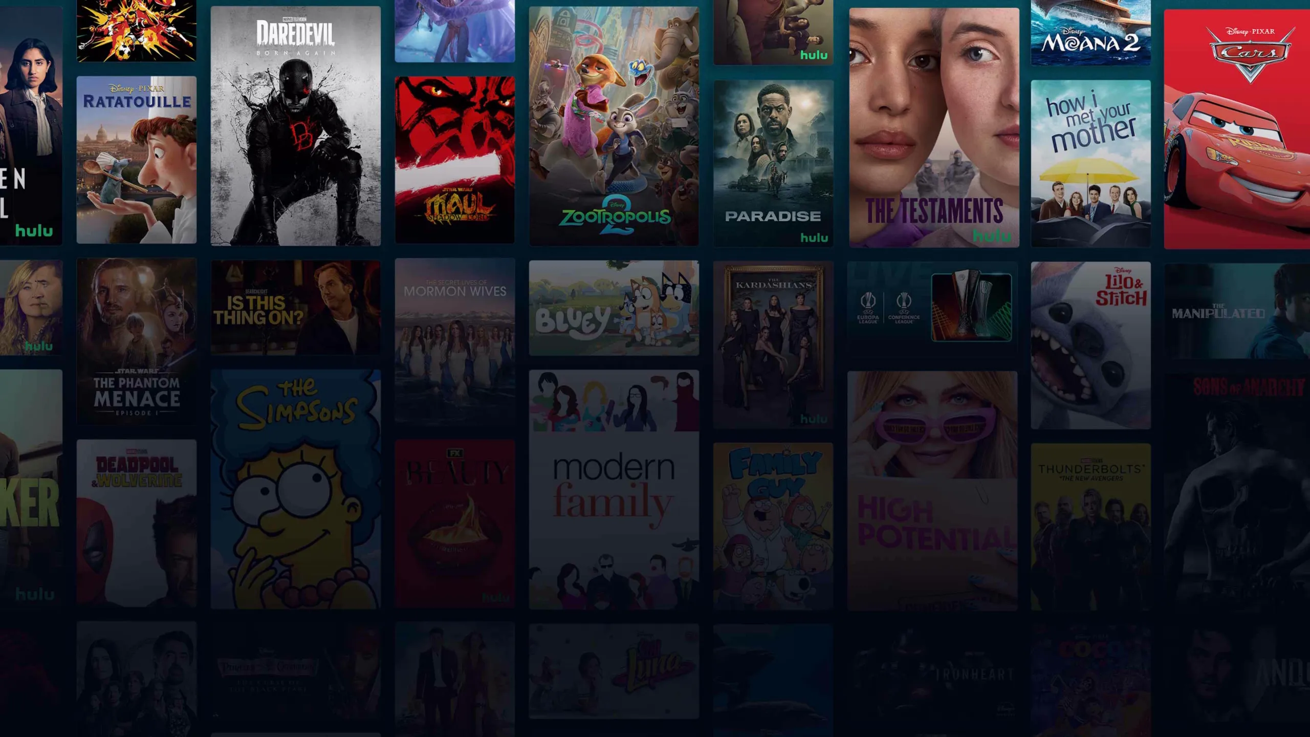 Background image of various Disney+ titles