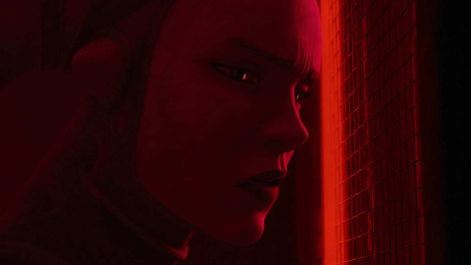 Close-up shot of Devon Izara.