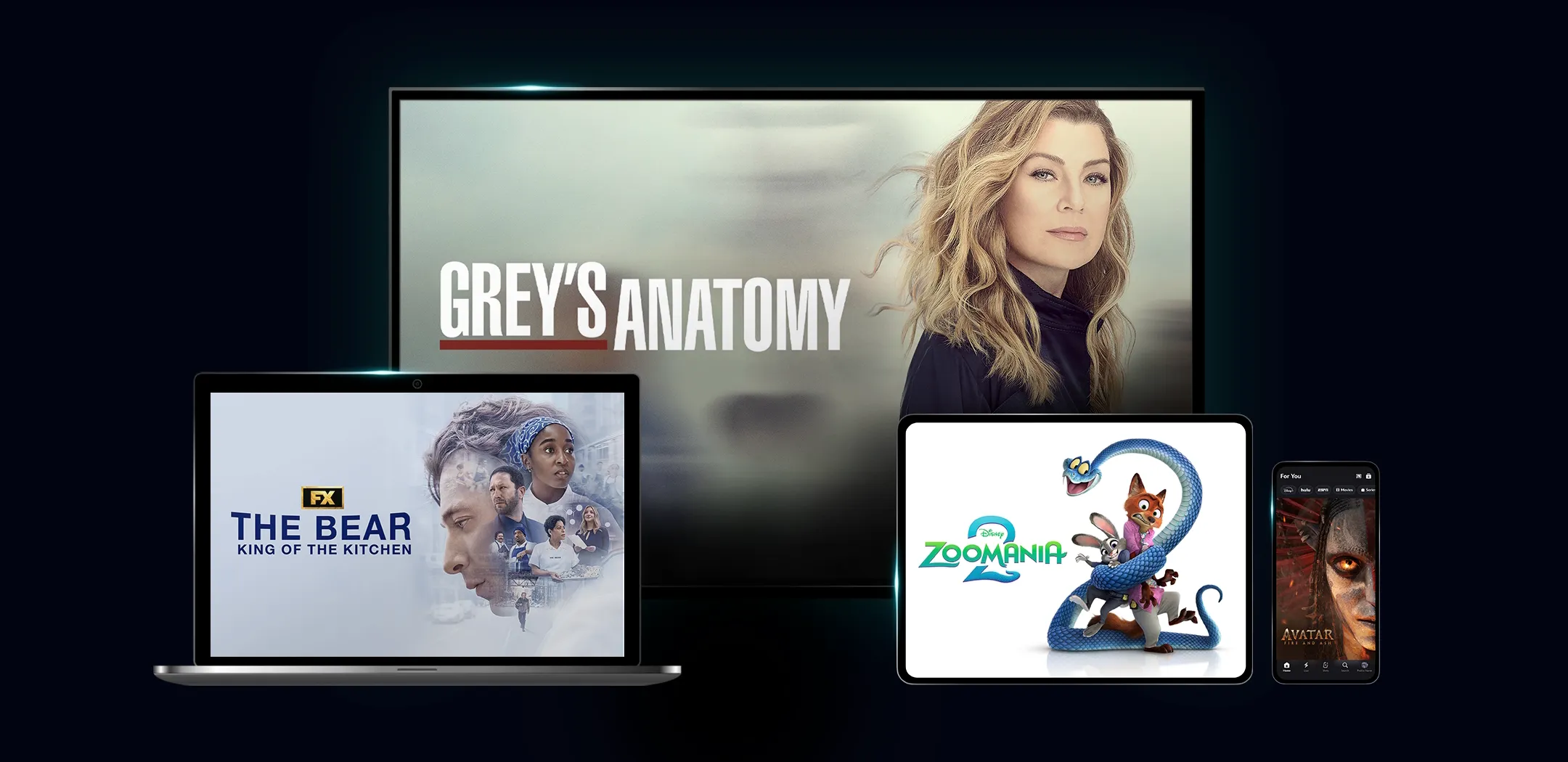 Disney+ Serien auf unterschiedlichen Endgeräten