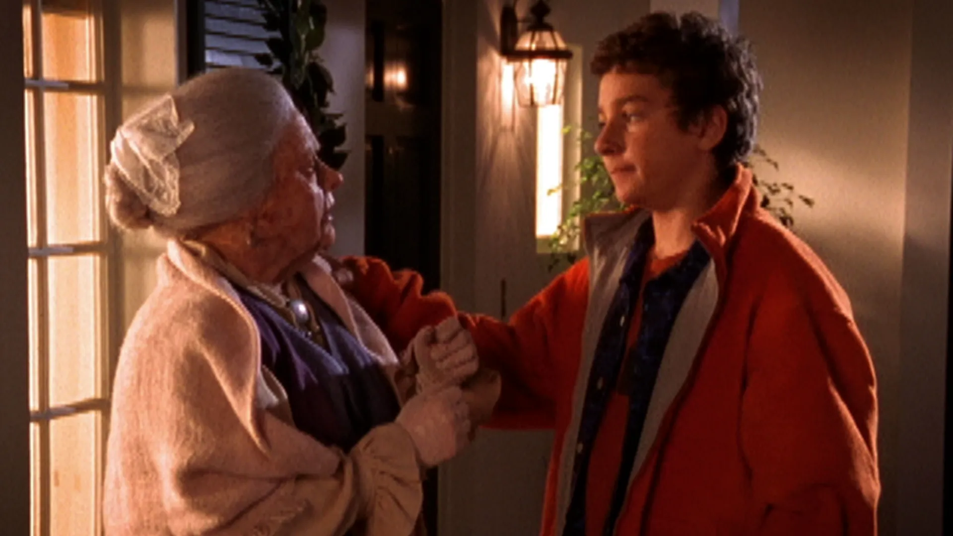 Mrs. Gross and Louis in Even Stevens, Disney+