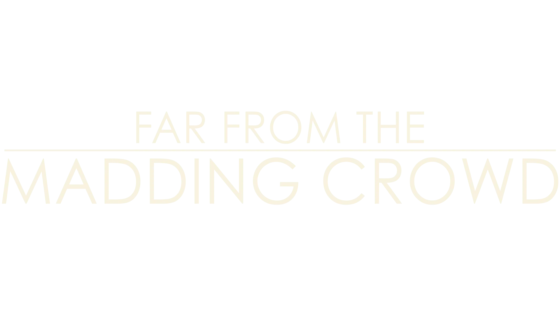 Far from the Madding Crowd