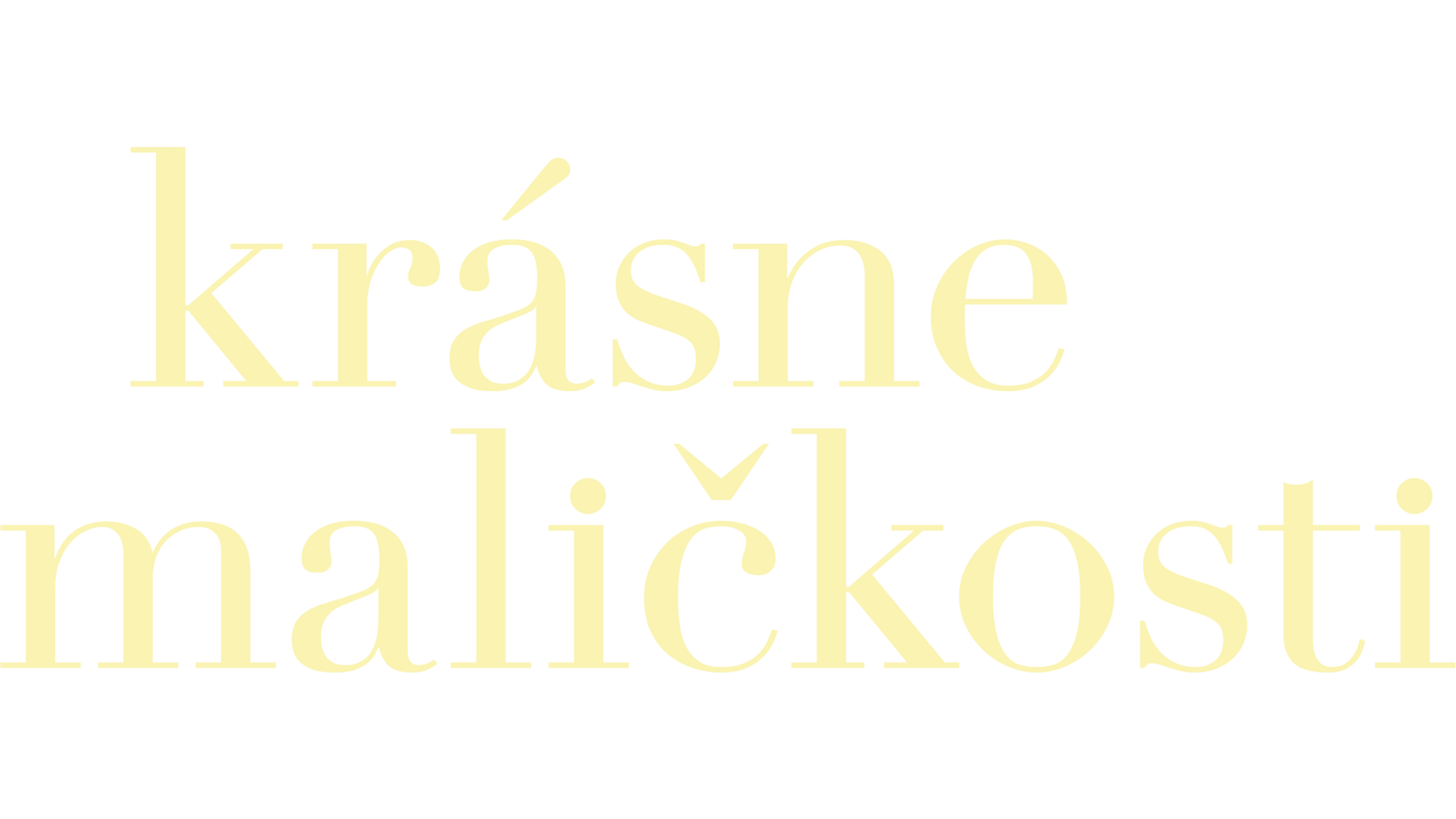 Krásne maličkosti