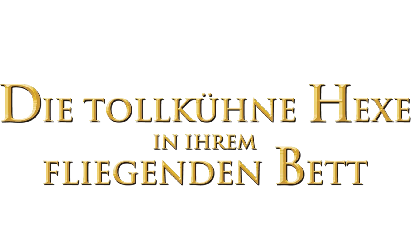 Die tollkühne Hexe in ihrem fliegenden Bett