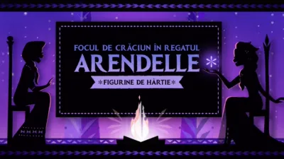 Focul de Crăciun În Regatul Arendelle: Figurine de Hârtie