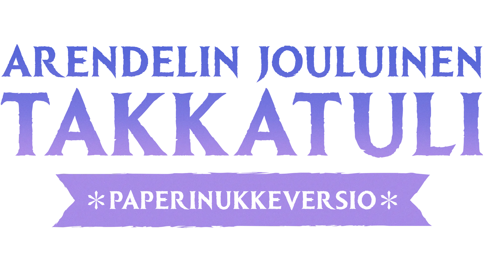 Arendelin jouluinen takkatuli: Paperinukkeversio