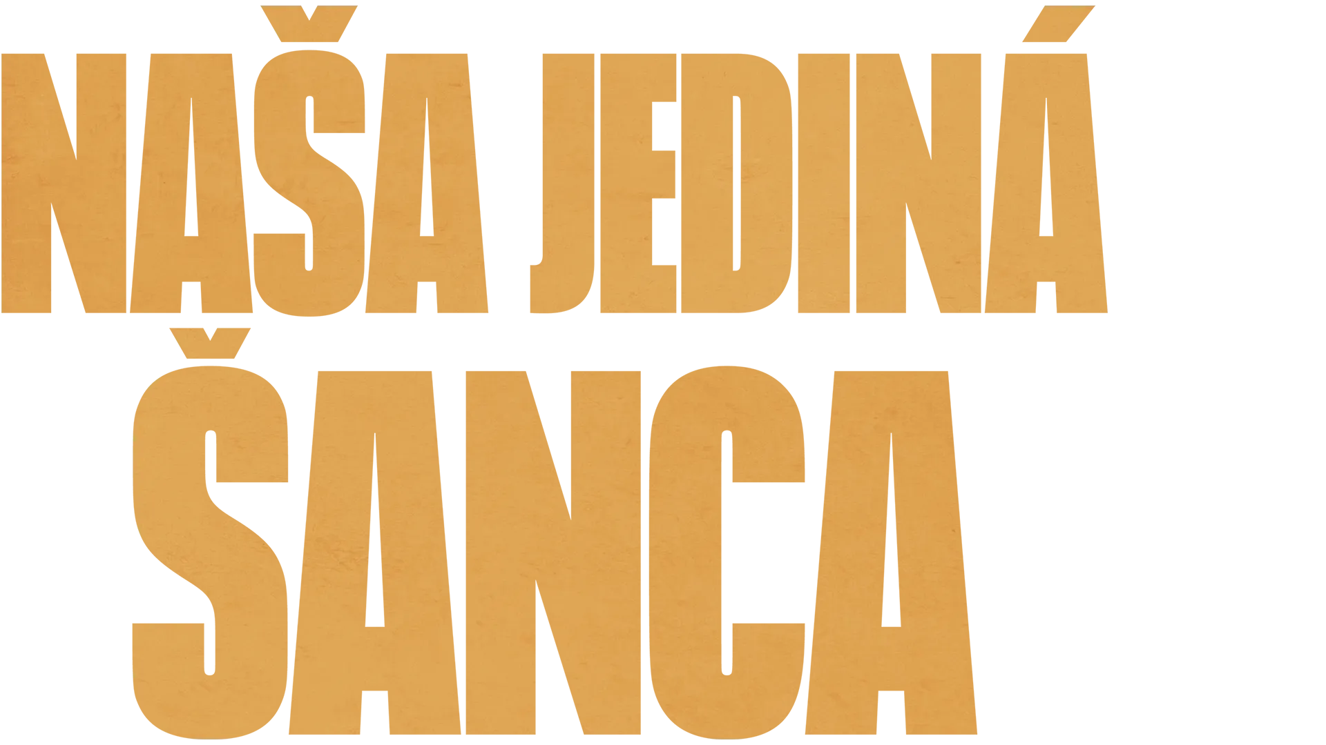 Naša jediná šanca