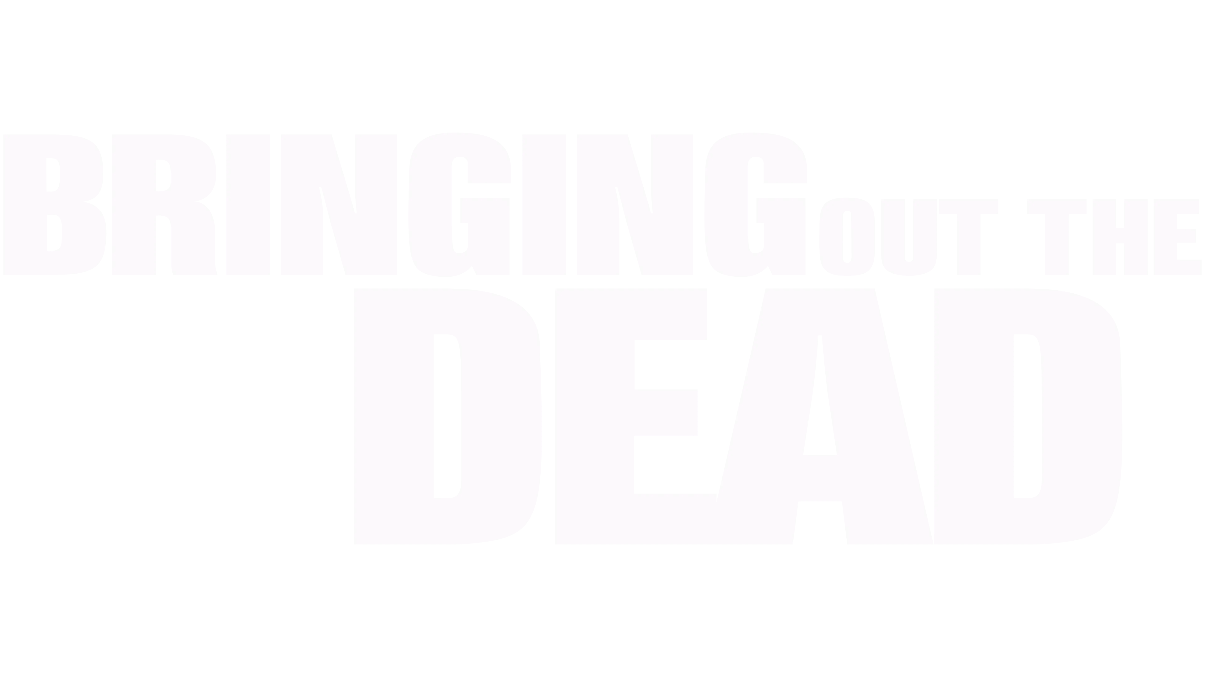 Bringing Out the Dead