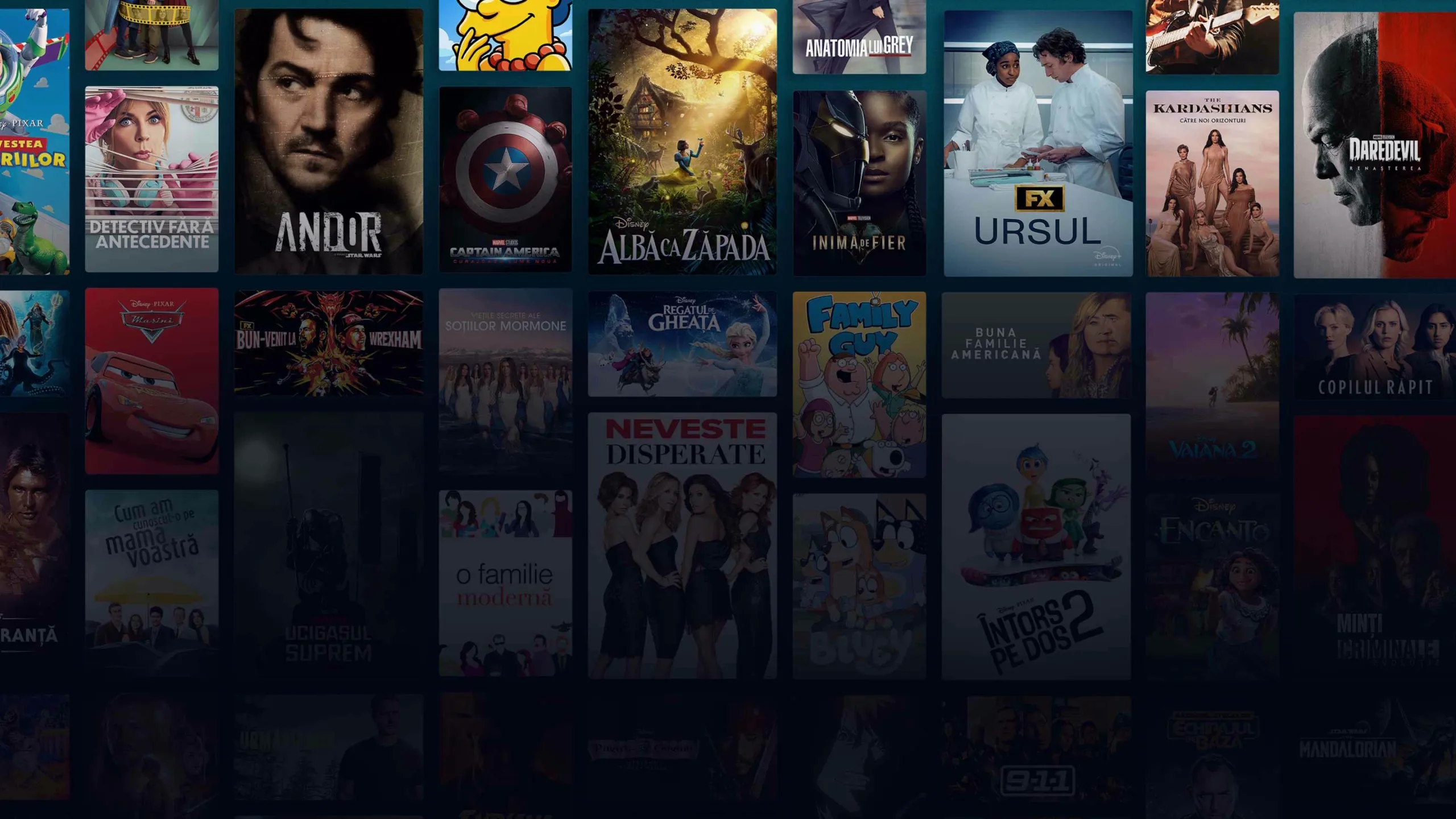 Background image of various Disney+ titles