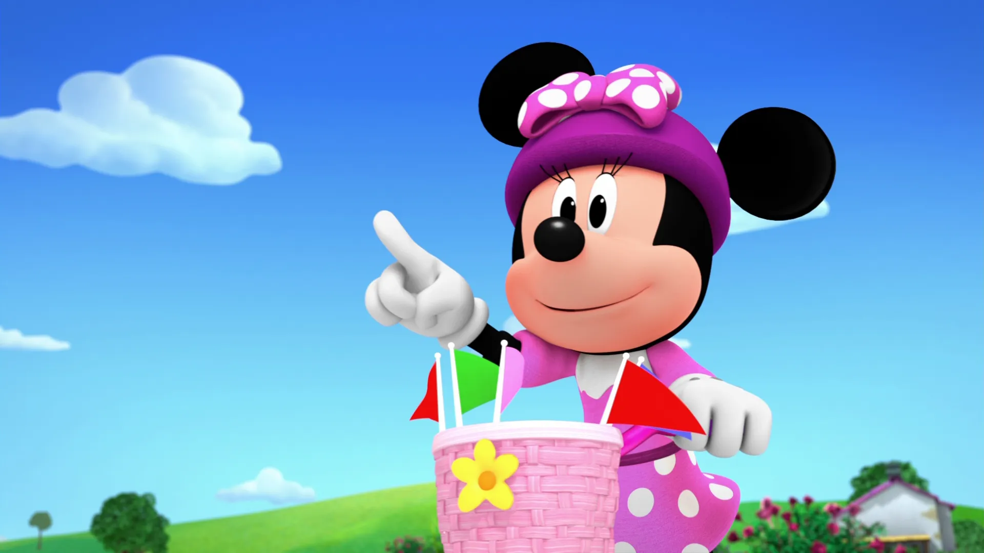 thumbnail - S2：第8話「３人乗り自転車で（ミニーのリボンショー パーティーへようこそ！(2021)）」