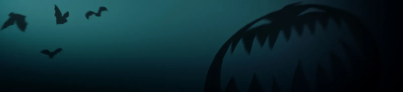 Shadow Puppet of Jack-O-Lantern and Bats