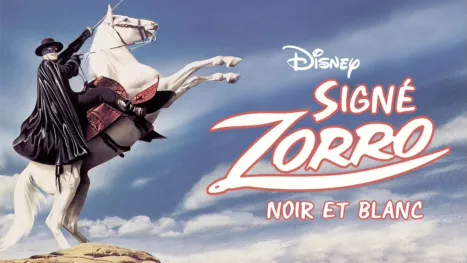 thumbnail - Signé Zorro noir et blanc