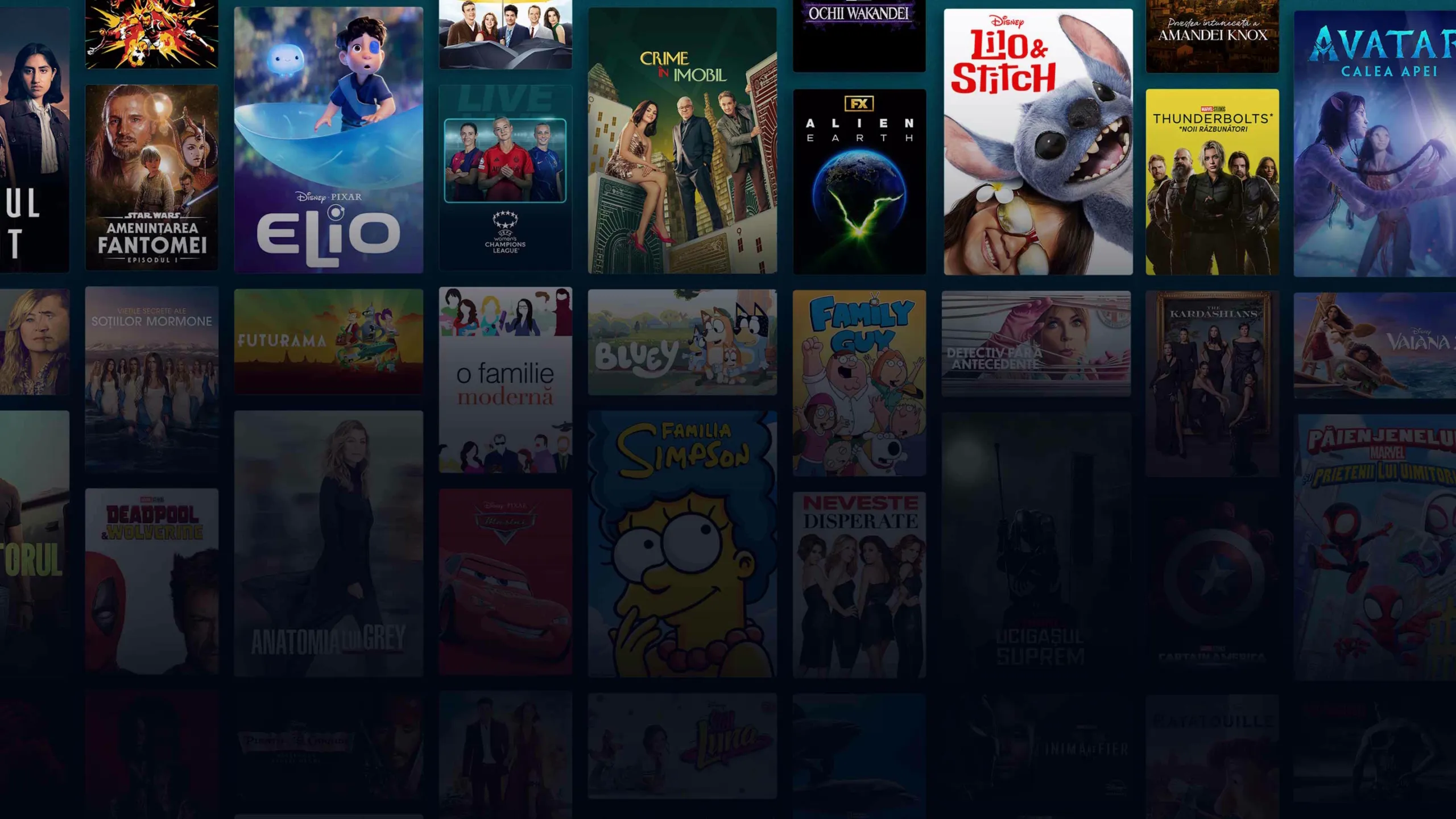 Background image of various Disney+ titles