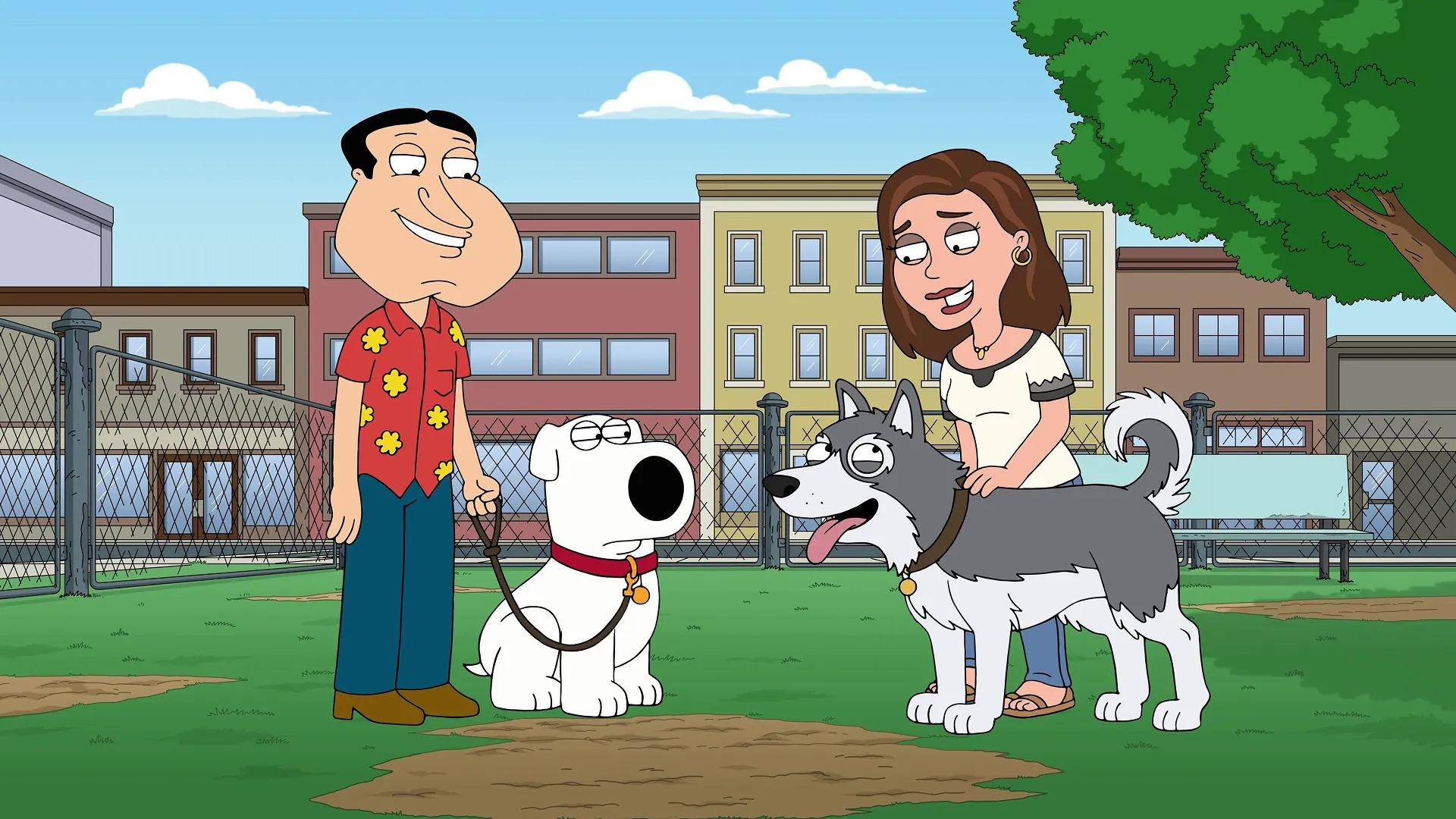 Quagmire and Brian from Family Guy