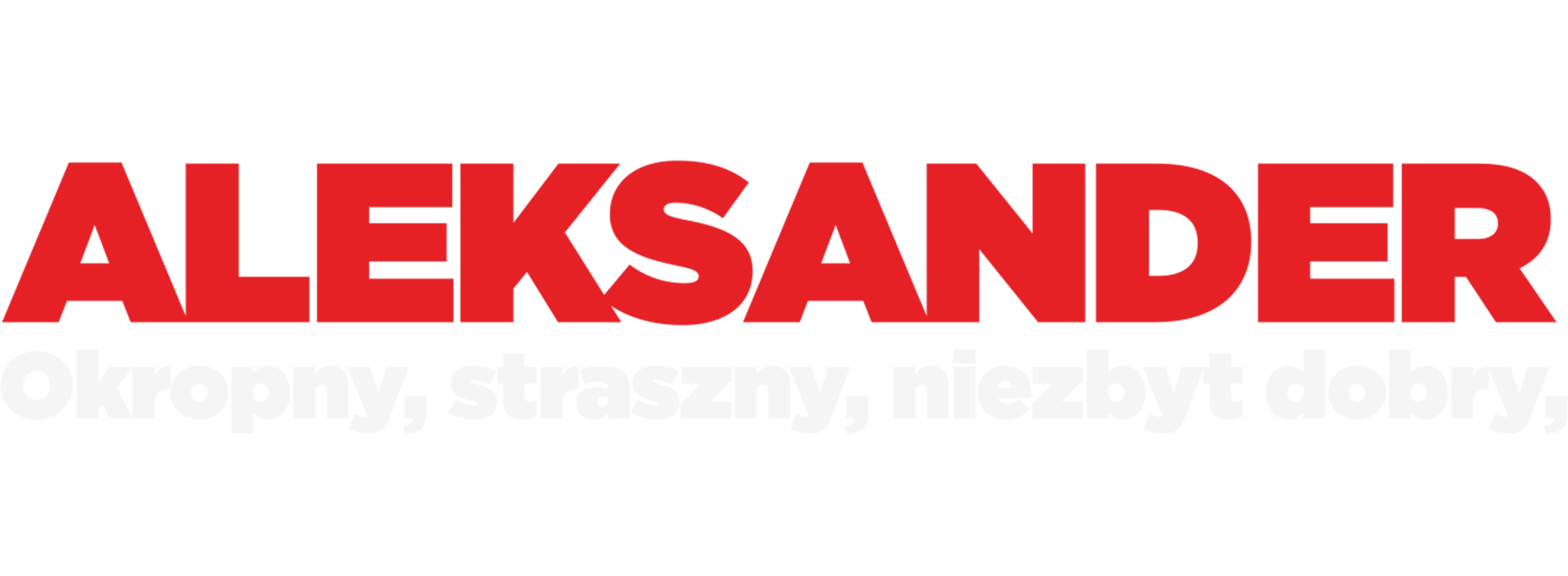 Aleksander - okropny, straszny, niezbyt dobry, bardzo zły dzień