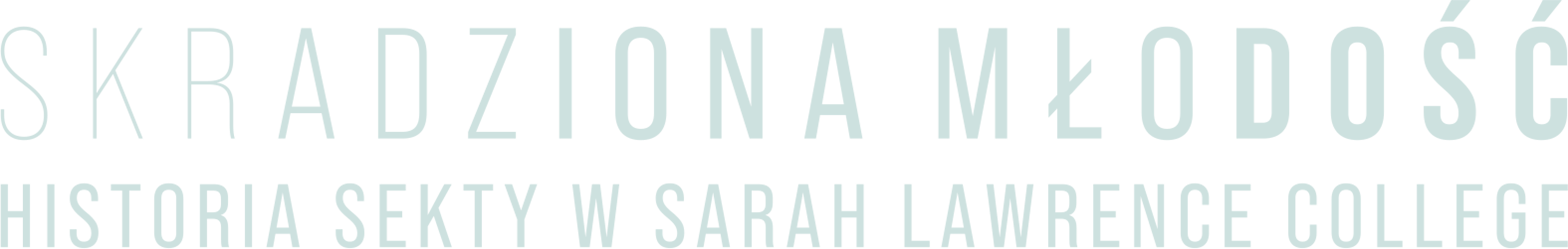 Skradziona młodość: Historia sekty w Sarah Lawrence College