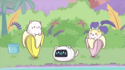 thumbnail - S2:E2 Bananya and Ninja Training, Nya / Bananya and the Mysterious Mansion, Nya / Bananya and the Robot Cat, Nya
