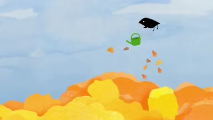 Der kleine Vogel und das Eichhörnchen