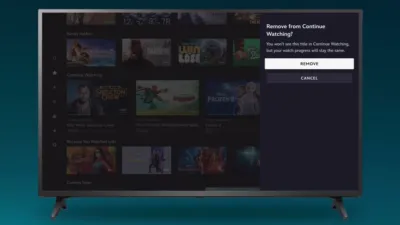 Remove from continue watching