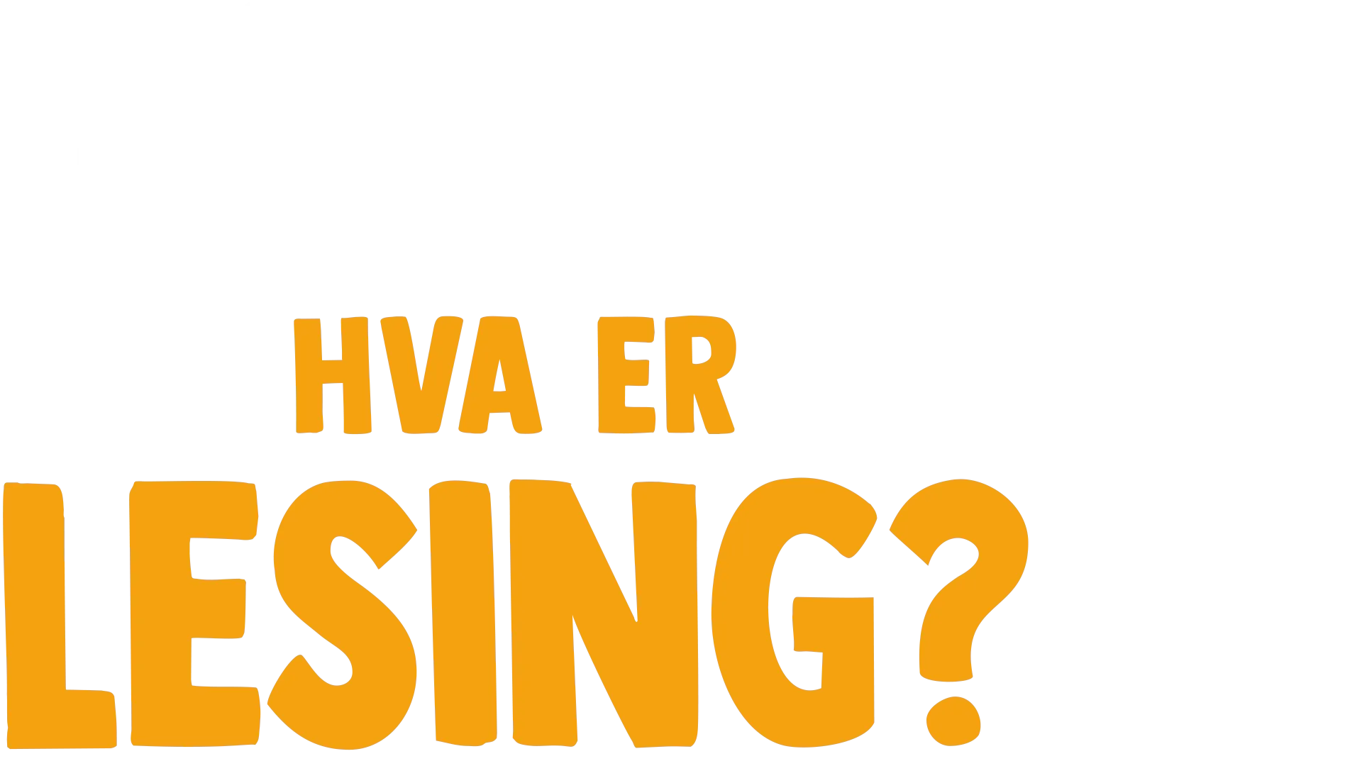 Gaffen har et spørsmål: Hva er lesing?