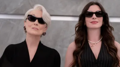 Miranda Priestly (Meryl Streep) and Andy Sachs (Anne Hathaway) in The Devil Wears Prada 2