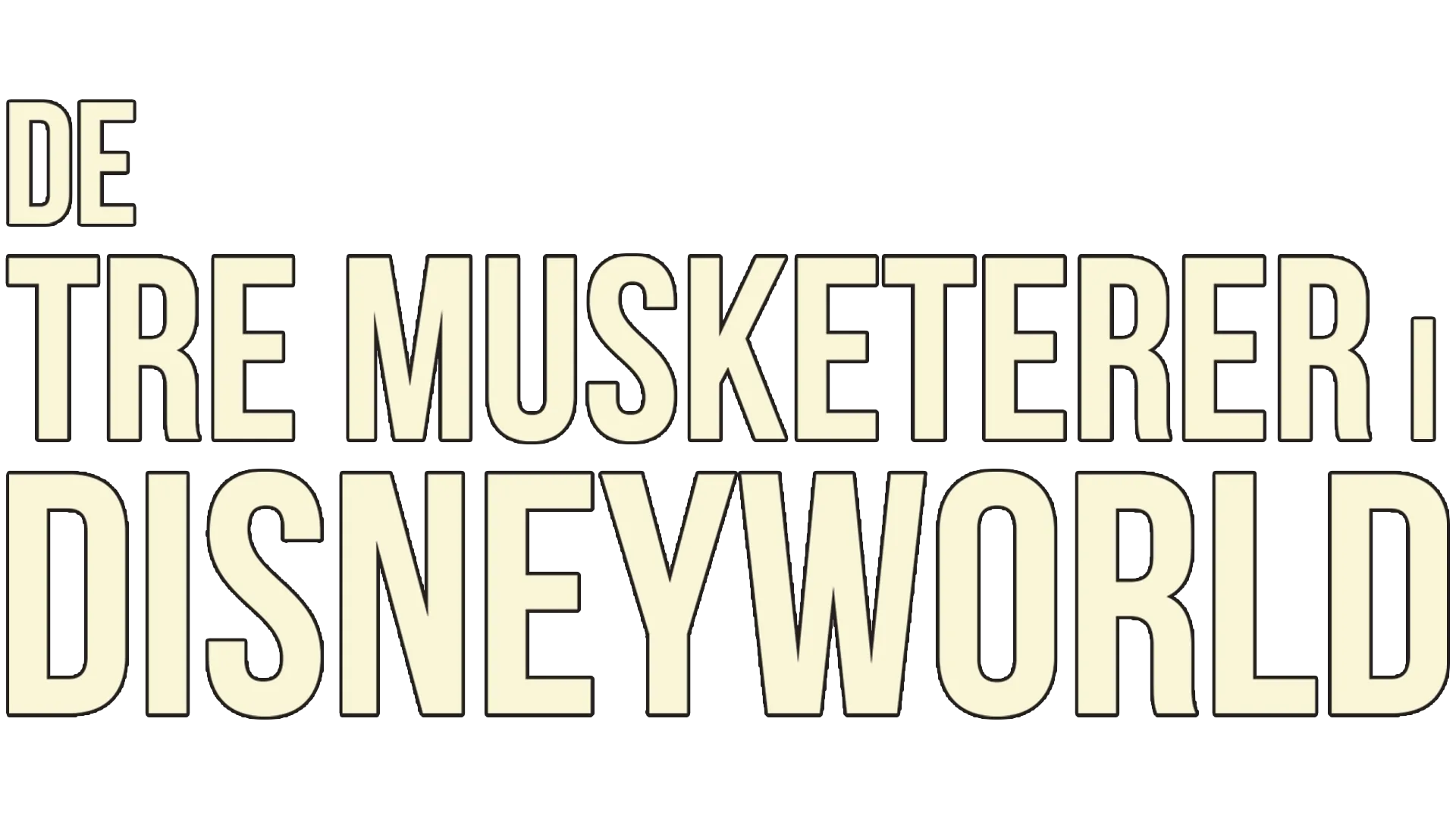 De tre musketerer i Disneyworld