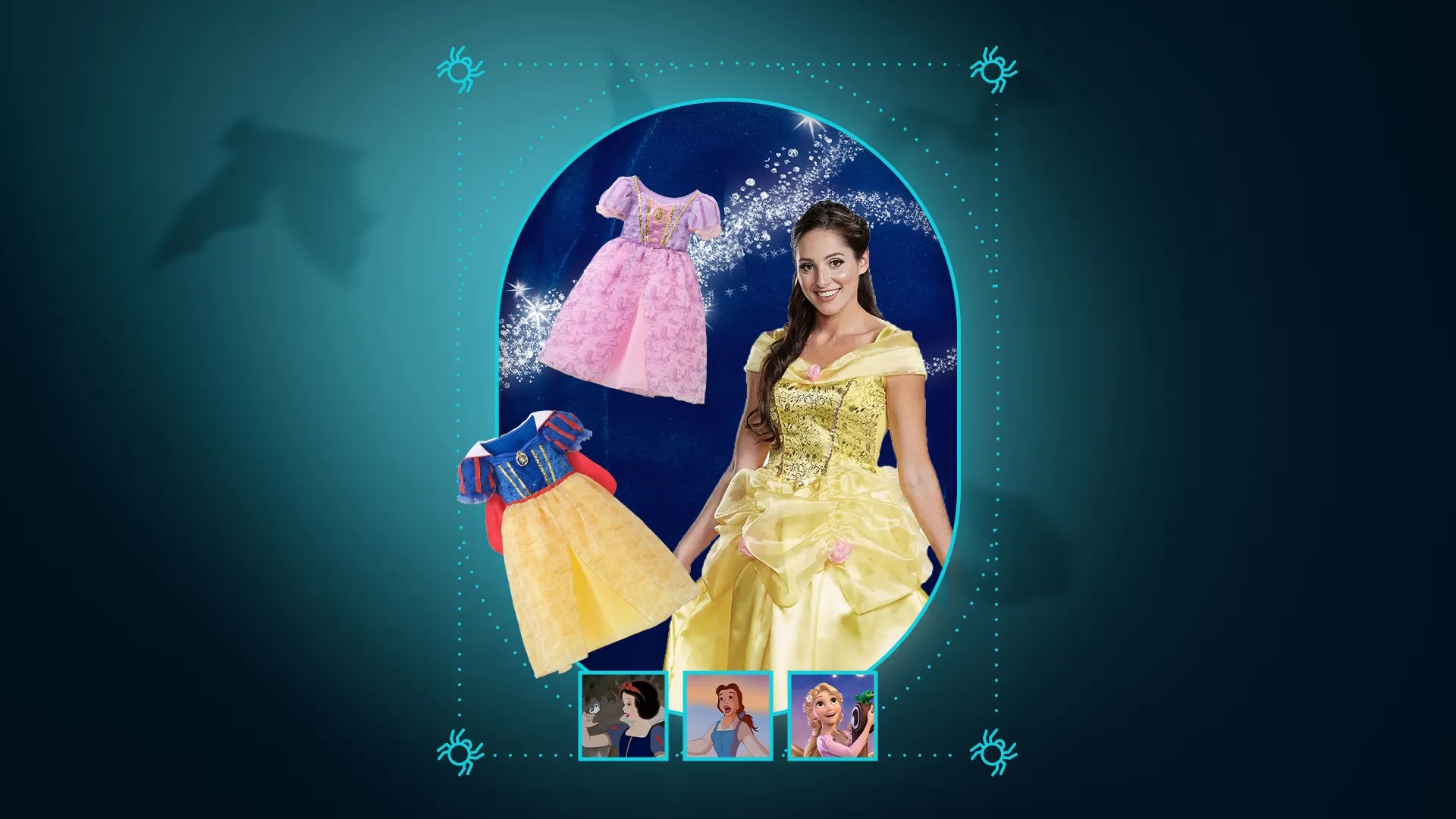 Disney Store Princesses Halloween Costumes | Belle, Snow White, Rapunzel