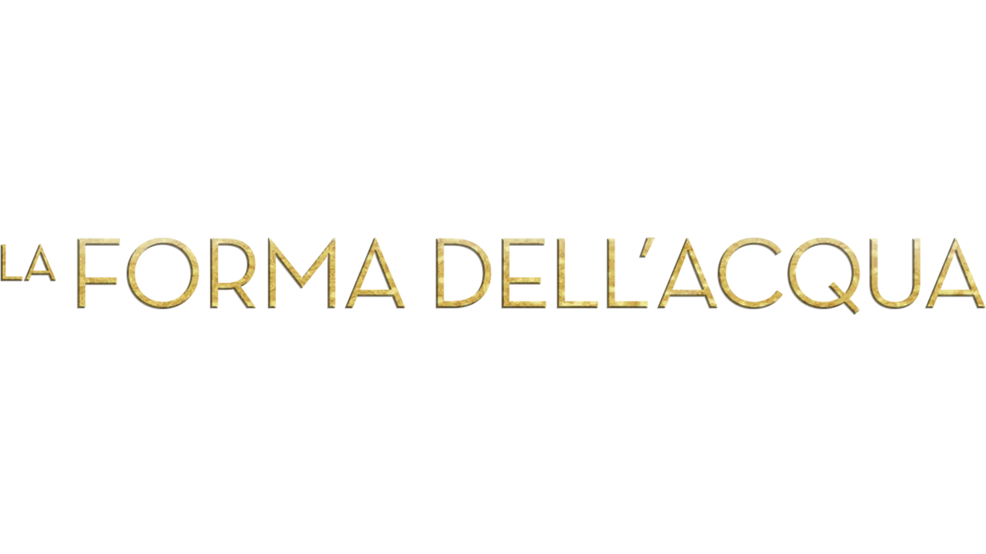 La forma dell'acqua
