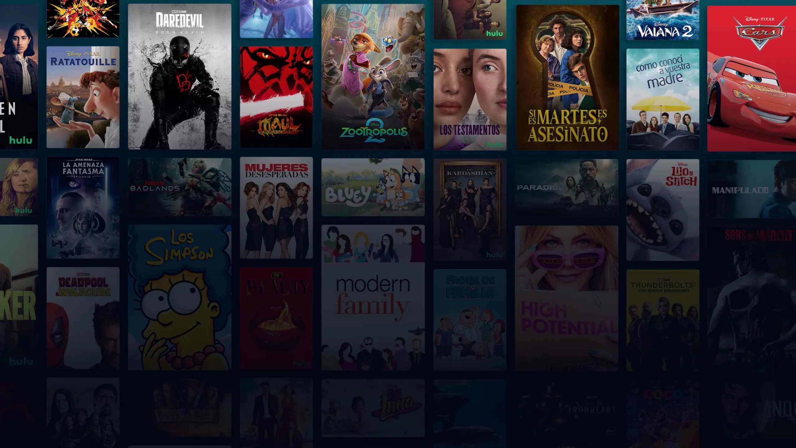 Background image of various Disney+ titles