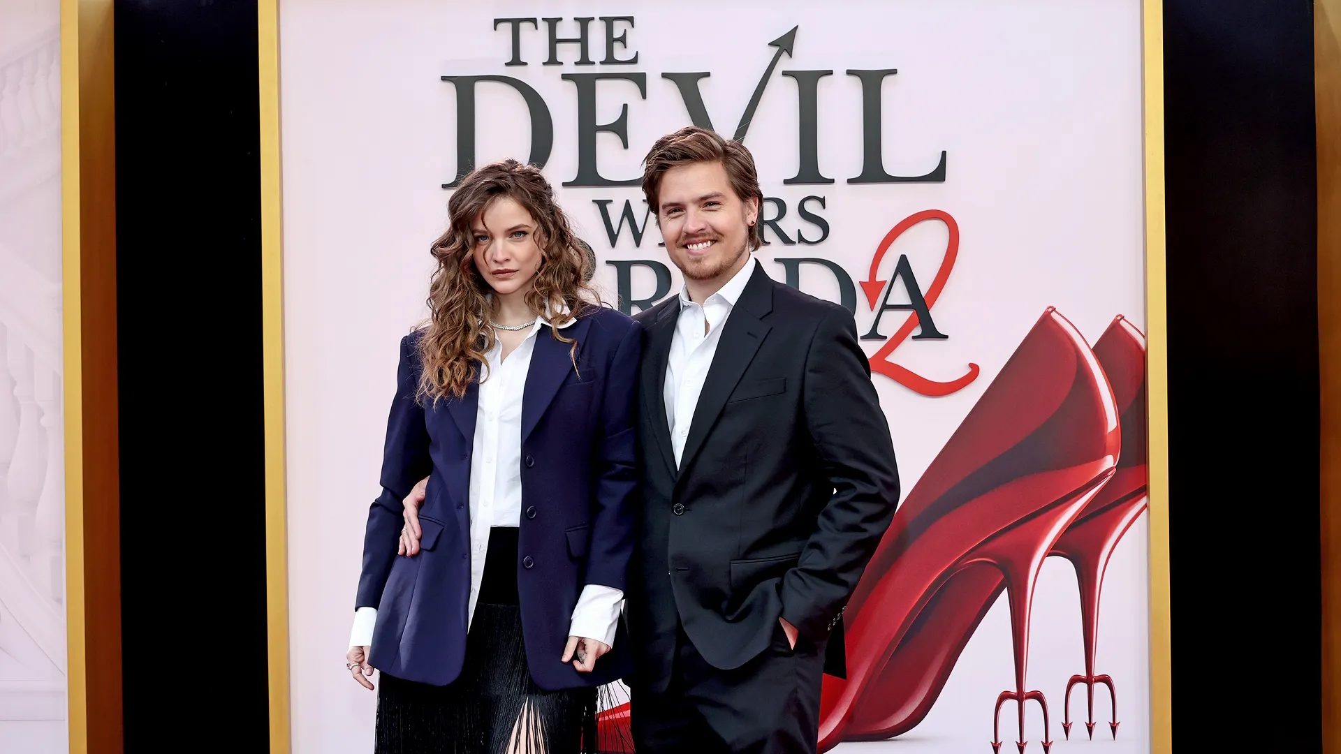 Barbara & Dylan Sprouse attend the world premiere of The Devil Wears Prada 2