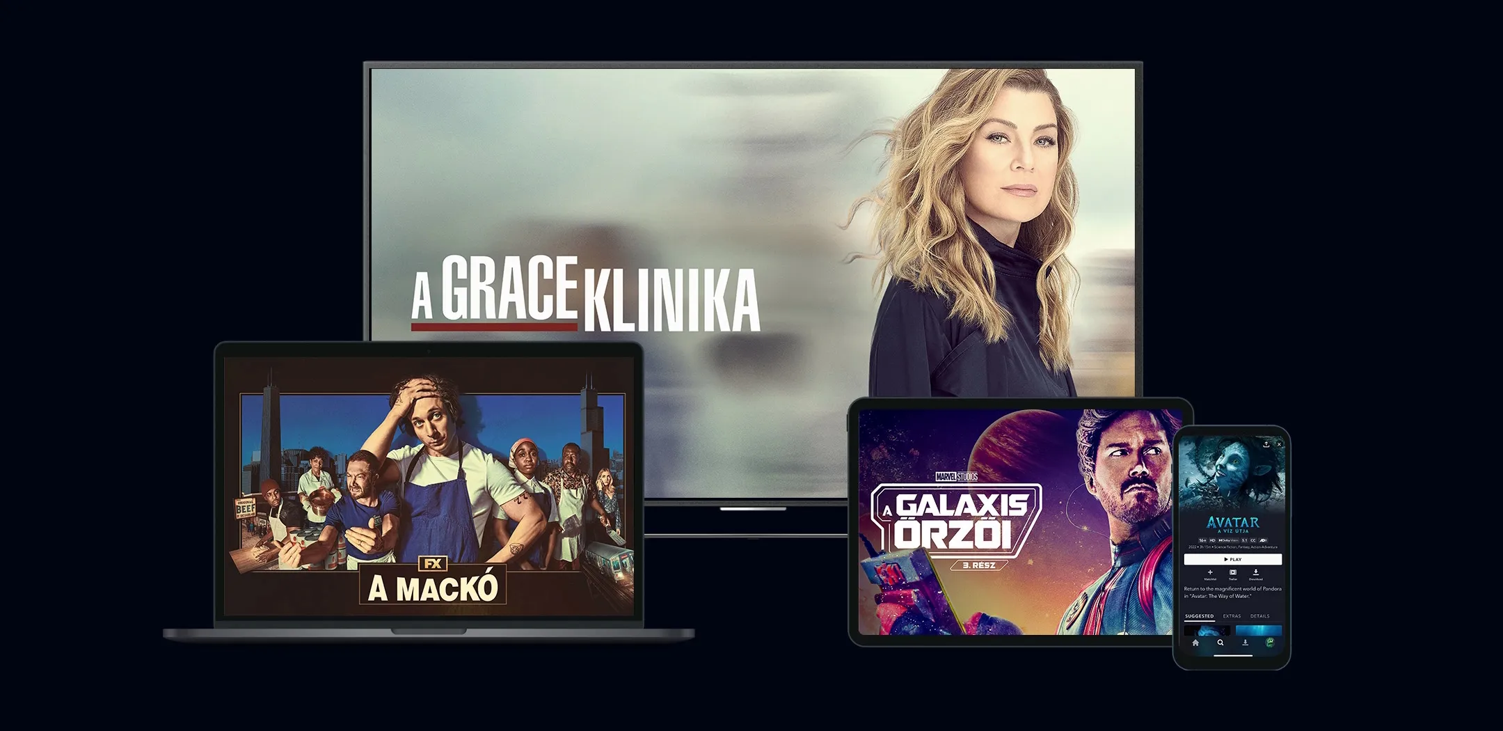 Disney+-műsorok különféle eszközökön