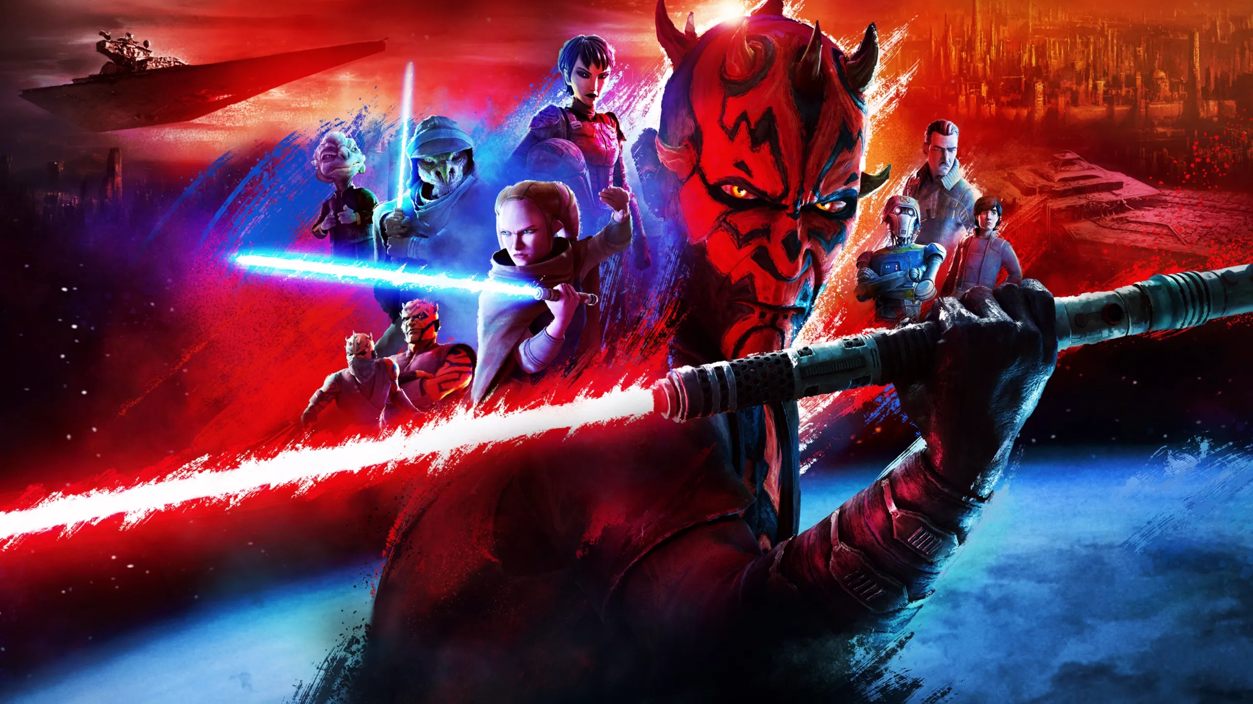 Key art for Star Wars: Maul - Shadow Lord, Disney+
