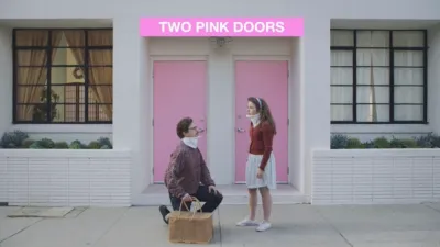 Two Pink Doors